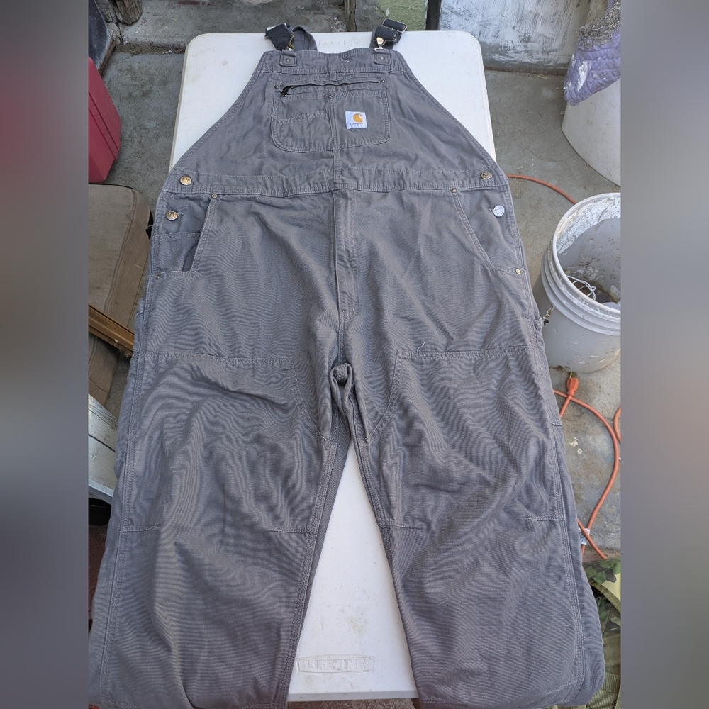 Carhartt Men's Gray Overalls 44x32